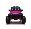 Auto Macchina Elettrica Fuoristrada Big Adventure 24V Rosa per Bambini 2 RUOTE IN GOMMA Posti Full Optional sedile in pelle telecomando porte apribili