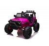 Auto Macchina Elettrica Fuoristrada Big Adventure 24V Rosa per Bambini 2 RUOTE IN GOMMA Posti Full Optional sedile in pelle telecomando porte apribili