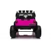Auto Macchina Elettrica Fuoristrada Big Adventure 24V Rosa per Bambini 2 RUOTE IN GOMMA Posti Full Optional sedile in pelle telecomando porte apribili
