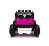 Auto Macchina Elettrica Fuoristrada Big Adventure 24V Rosa per Bambini 2 RUOTE IN GOMMA Posti Full Optional sedile in pelle telecomando porte apribili