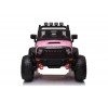 Auto Macchina Elettrica Fuoristrada Big Adventure 24V rose per Bambini 2 Posti Full Optional RUOTE IN GOMMA sedile in pelle telecomando porte apribili