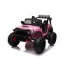 Auto Macchina Elettrica Fuoristrada Big Adventure 24V rose per Bambini 2 Posti Full Optional RUOTE IN GOMMA sedile in pelle telecomando porte apribili
