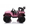 Auto Macchina Elettrica Fuoristrada Big Adventure 24V rose per Bambini 2 Posti Full Optional RUOTE IN GOMMA sedile in pelle telecomando porte apribili