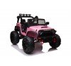 Auto Macchina Elettrica Fuoristrada Big Adventure 24V rose per Bambini 2 Posti Full Optional RUOTE IN GOMMA sedile in pelle telecomando porte apribili