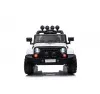 Auto Macchina Elettrica per Bambini Fuoristrada Bianca 12V MP3 Led con Telecomando Full Optional Sedili in Pelle