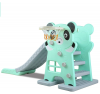 Scivolo per Bambini Giardino Esterno Interno Panda Multifunzione con canestro uscita Soft H79 x L152 x L73 