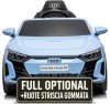 Auto Macchina Elettrica per Bambini 12V Audi RS e-tron GT Sedile Pelle con Telecomando Blue