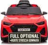 Auto Macchina Elettrica per Bambini 12V Audi RS 6 Sedile Pelle con Telecomando Rossa