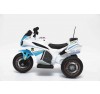 Moto Elettrica per bambini Polizia Blue con Musiche Luci Mp3 Marcia avanti e indietro accelleratore 3 ruote