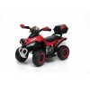 Quad Elettrico Per Bambini Racer Rosso con luci suoni Mp3  bauletto marcia avanti indietro e accellelratore