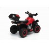 Quad Elettrico Per Bambini Racer Rosso con luci suoni Mp3  bauletto marcia avanti indietro e accellelratore