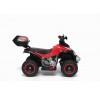 Quad Elettrico Per Bambini Racer Rosso con luci suoni Mp3  bauletto marcia avanti indietro e accellelratore