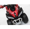 Quad Elettrico Per Bambini Racer Rosso con luci suoni Mp3  bauletto marcia avanti indietro e accellelratore