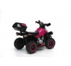 Quad Elettrico Per Bambini Racer  Rosa con luci suoni Mp3  bauletto marcia avanti indietro e accellelratore