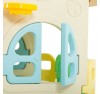 Casetta Per Bambini Partyfun multifunzione con canestro porte e finestre apribili H117 X L163 X L146