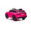 Auto Macchina Elettrica per Bambini 12V Audi RS 6 Sedile Pelle con Telecomando Rosa