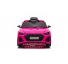 Auto Macchina Elettrica per Bambini 12V Audi RS 6 Sedile Pelle con Telecomando Rosa