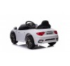 MACCHINA ELETTRICA PER BAMBINI 12V MASERATI GRANCABRIO BIANCA CON SEDILE IN PELLE TELECOMANDO PORTE APRIBILI LED E SUONI MP3