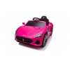 Macchina Elettrica per Bambini 12V Maserati GranCabrio Rosa con sedile in pelle Telecomando Porte apribili Led e suoni Mp3
