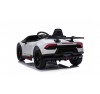 Auto Macchina Elettrica per Bambini 12V Lamborghini Huracán Bianca con Telecomando Porte apribili Led e suoni Mp3