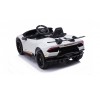 Auto Macchina Elettrica per Bambini 12V Lamborghini Huracán Bianca con Telecomando Porte apribili Led e suoni Mp3