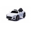 MACCHINA ELETTRICA PER BAMBINI 12V MASERATI GRANCABRIO BIANCA CON SEDILE IN PELLE TELECOMANDO PORTE APRIBILI LED E SUONI MP3