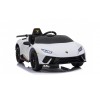 Auto Macchina Elettrica per Bambini 12V Lamborghini Huracán Bianca con Telecomando Porte apribili Led e suoni Mp3