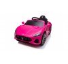 Macchina Elettrica per Bambini 12V Maserati GranCabrio Rosa con sedile in pelle Telecomando Porte apribili Led e suoni Mp3