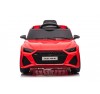 Auto Macchina Elettrica per Bambini 12V Audi RS 6 Sedile Pelle con Telecomando Rossa