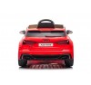 Auto Macchina Elettrica per Bambini 12V Audi RS 6 Sedile Pelle con Telecomando Rossa