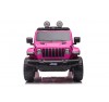 Auto Macchina Elettrica Jeep Wrangler Rubicon 12V per Bambini porte apribili Con telecomando Full accessori (Rosa)