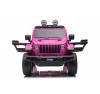 Auto Macchina Elettrica Jeep Wrangler Rubicon 12V per Bambini porte apribili Con telecomando Full accessori (Rosa)