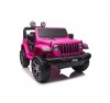Auto Macchina Elettrica Jeep Wrangler Rubicon 12V per Bambini porte apribili Con telecomando Full accessori (Rosa)