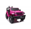 Auto Macchina Elettrica Jeep Wrangler Rubicon 12V per Bambini porte apribili Con telecomando Full accessori (Rosa)