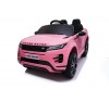 Auto Macchina Elettrica Range Rover Evoque 12V RUOTE IN GOMMA per Bambini porte apribili Con telecomando Full accessori (ROSA)