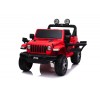 Auto Macchina Elettrica Jeep Wrangler Rubicon 12V per Bambini porte apribili Con telecomando Full accessori (Rossa)