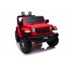 Auto Macchina Elettrica Jeep Wrangler Rubicon 12V per Bambini porte apribili Con telecomando Full accessori (Rossa)