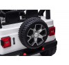 Auto Macchina Elettrica Jeep Wrangler Rubicon 12V per Bambini porte apribili Con telecomando Full accessori (Bianca)