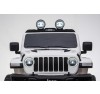 Auto Macchina Elettrica Jeep Wrangler Rubicon 12V per Bambini porte apribili Con telecomando Full accessori (Bianca)