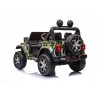 Auto Macchina Elettrica Jeep Wrangler Rubicon Militare 12V per Bambini porte apribili Con telecomando Full accessori (Army)