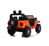 Auto Macchina Elettrica Jeep Wrangler Rubicon 12V per Bambini porte apribili Con telecomando Full accessori (Orange)