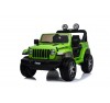 Auto Macchina Elettrica Jeep Wrangler Rubicon 12V per Bambini porte apribili Con telecomando Full accessori (Green)