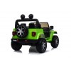 Auto Macchina Elettrica Jeep Wrangler Rubicon 12V per Bambini porte apribili Con telecomando Full accessori (Green)