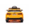 Auto Macchina Elettrica per Bambini 12V Audi RS 6 Sedile Pelle con Telecomando Giallo