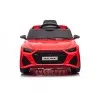 Auto Macchina Elettrica per Bambini 12V Audi RS 6 Sedile Pelle con Telecomando Rossa