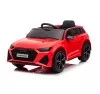 Auto Macchina Elettrica per Bambini 12V Audi RS 6 Sedile Pelle con Telecomando Rossa