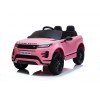 Auto Macchina Elettrica Range Rover Evoque 12V RUOTE IN GOMMA per Bambini porte apribili Con telecomando Full accessori (ROSA)