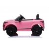 Auto Macchina Elettrica Range Rover Evoque 12V RUOTE IN GOMMA per Bambini porte apribili Con telecomando Full accessori (ROSA)