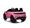 Auto Macchina Elettrica Range Rover Evoque 12V RUOTE IN GOMMA per Bambini porte apribili Con telecomando Full accessori (ROSA)