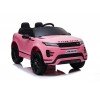 Auto Macchina Elettrica Range Rover Evoque 12V RUOTE IN GOMMA per Bambini porte apribili Con telecomando Full accessori (ROSA)
